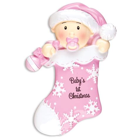 Grantwood Technology Personalized Christmas Ornaments Baby's First - Baby Girl in Mitten Kit