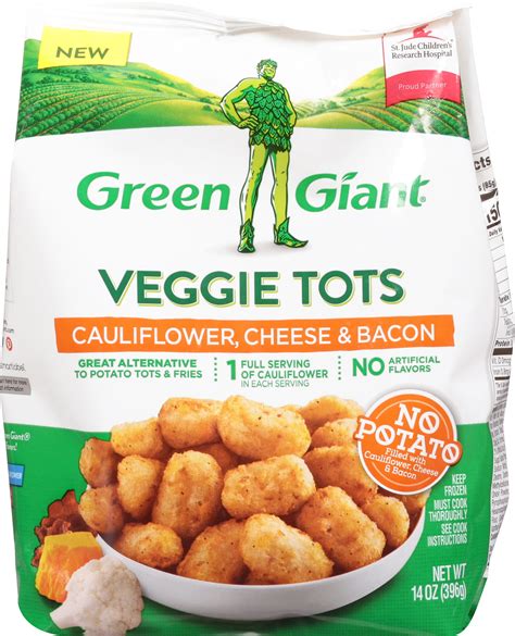 Green Giant Cauliflower, Cheese & Bacon Veggie Tots commercials