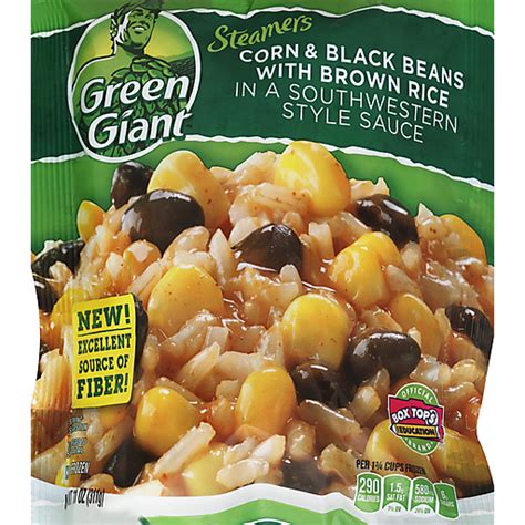 Green Giant Corn and Black Beans with Brown Rice