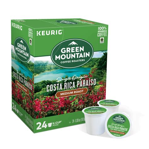 Green Mountain Coffee Costa Rica Paraíso Coffee Keurig K-Cup Pods logo