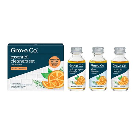 Grove Collaborative Orange & Rosemary Essential Cleaner Concentrates Set logo