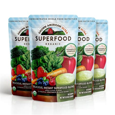 Grown American Superfoods Instant Superfood Drink Mix commercials