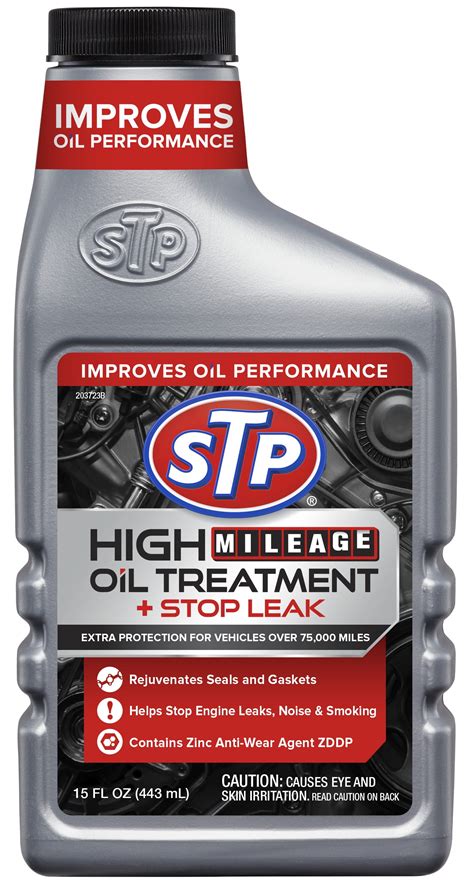 Gumout High Mileage Oil Treatment with Stop Leak logo