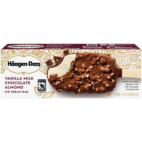 Häagen-Dazs Vanilla Milk Chocolate Almond Ice Cream Bar logo