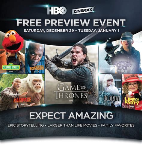 HBO & Cinemax Free Preview Event TV Spot, 'All for Free'