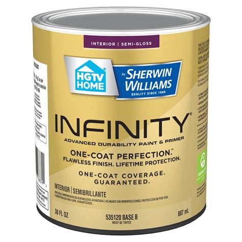 HGTV HOME by Sherwin-Williams INFINITY Advanced Hiding Interior Semi-Gloss Paint & Primer commercials
