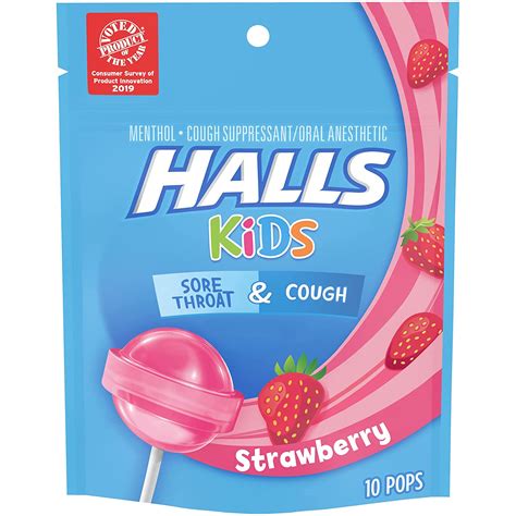 Halls Kids Cough & Sore Throat Pops, Strawberry Flavor commercials