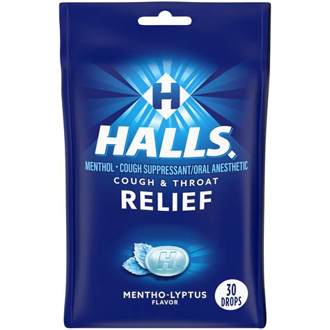 Halls Relief Menthol-Lyptus Flavor Cough Drops logo