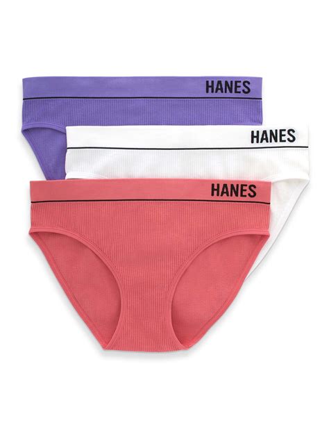 Hanes Originals Seamless Rib Bikini Underwear