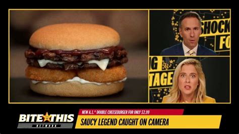 Hardee's A.1. Double Cheeseburger TV Spot, 'Bite This Network: Saucy Legend' Featuring Anthony LeDonne