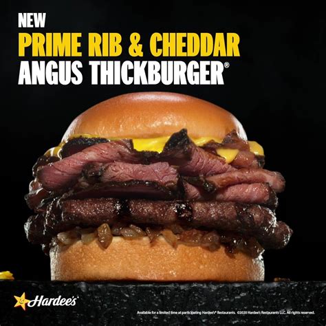 Hardee's Prime Rib & Cheddar Angus Thickburger logo
