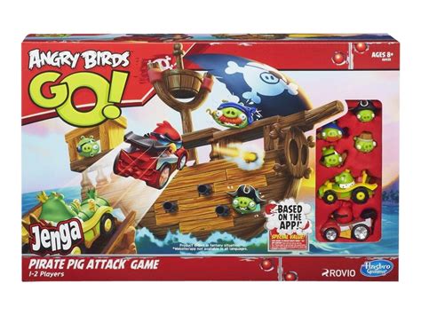 Hasbro Gaming Angry Birds Go! Jenga Pirate Pig Attack commercials