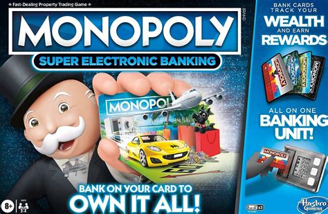 Hasbro Gaming Monopoly Super Electronic Banking Board Game logo