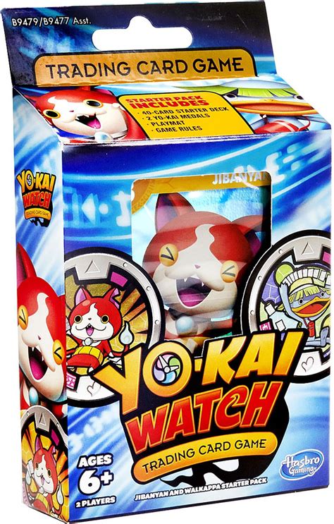 Hasbro Gaming Yo-Kai Watch Trading Card Game Jibanyan and Walkappa Starter Pack logo
