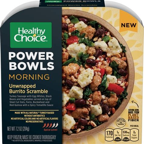 Healthy Choice Power Bowls Morning Unwrapped Burrito Scramble