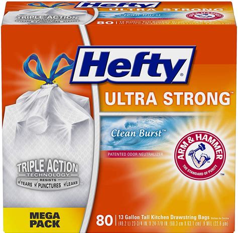 Hefty Ultra Strong Clean Burst logo