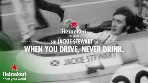 Heineken TV Spot, 'When You Drive, Never Drink' Featuring Jackie Stewart featuring Jackie Stewart
