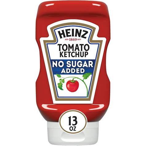 Heinz Ketchup No Sugar Added Tomato Ketchup