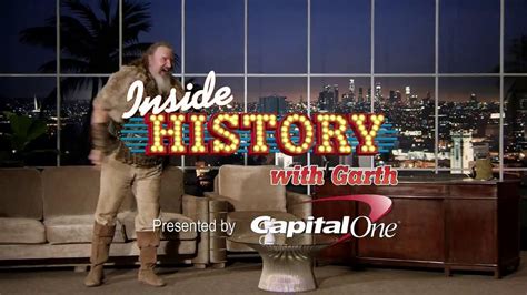 History Channel & Capital One TV commercial - Inside History with Garth Napoleon