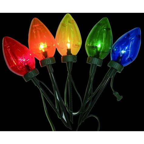 Home Accents Holiday 20-Inch Giant C7 Pathway Lights 5 Pack commercials