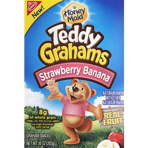 Honey Maid Teddy Grahams Strawberry Banana logo