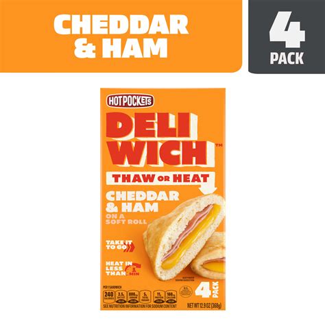 Hot Pockets Deliwich Cheddar & Ham