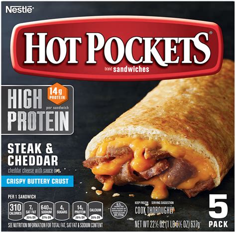 Hot Pockets High Protein Steak & Cheddar