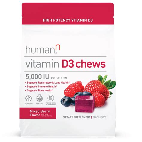 HumanN Mixed Berry Vitamin D3 Chews logo
