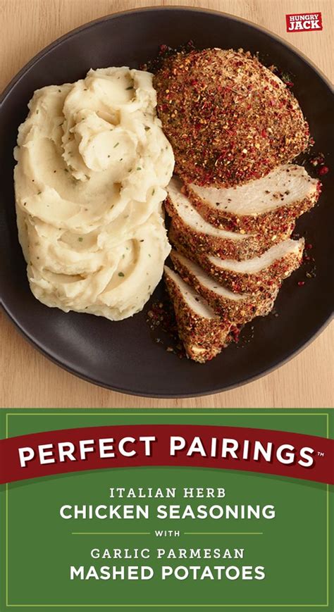 Hungry Jack Italian Herb Chicken Seasoning with Garlic Parmesan Mashed Potatoes commercials