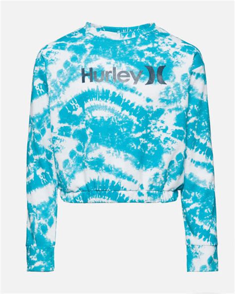 Hurley Tie Dye Crewneck Sweatshirt logo