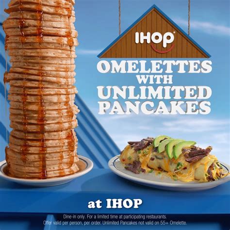 IHOP Omelettes With Unlimited Pancakes commercials