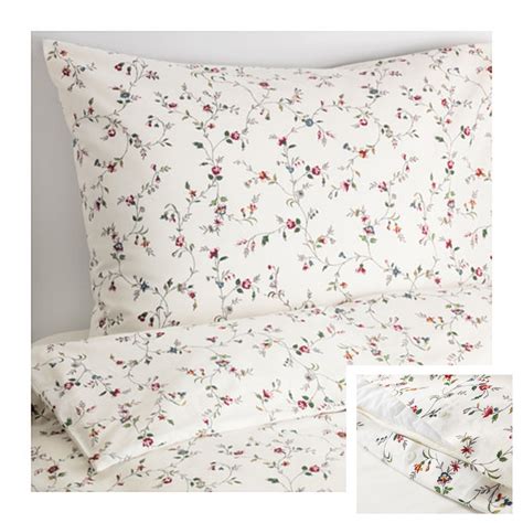IKEA Nattlanda Duvet Cover and Pillowcase Floral Pattern commercials