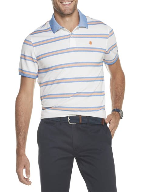 IZOD Men's Sportswear Advantage Classic-Fit Striped Performance Polo logo