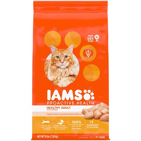 Iams Proactive Health Healthy Adult with Chicken Dry Cat Food commercials