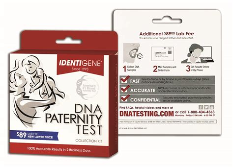 Identigene DNA Paternity Test commercials