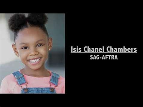 Isis Chanel Chambers commercials