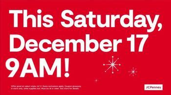 JCPenney Super Saturday Sale TV Spot, 'Coupon Giveaway: $100 Off'