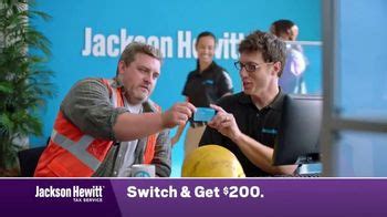 Jackson Hewitt TV commercial - Construction Worker: Switch