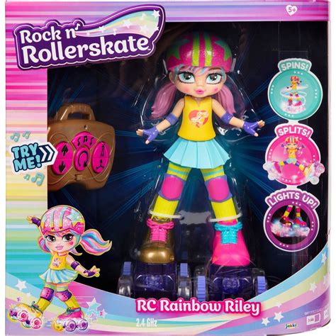 Jakks Pacific Rock n' Rollerskate Girl Rainbow Riley Fashion Doll commercials