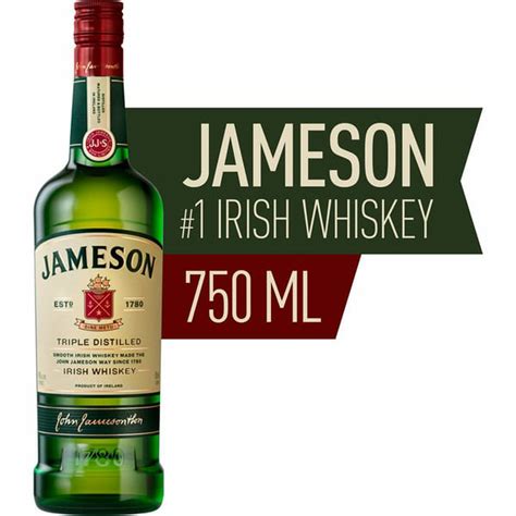 Jameson Irish Whiskey Triple Distilled Irish Whiskey