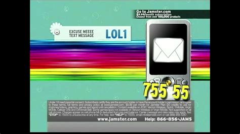 Jamster Text Message Alerts TV Commercial created for Jamster