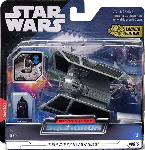 Jazwares Toys Micro Galaxy Squadron Darth Vader's Tie Advanced