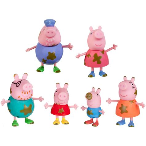 Jazwares Toys Peppa Pig Muddy Puddles Family Pack logo