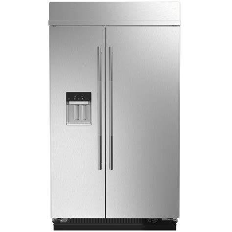 JennAir 48 in. Built-In Side-by-Side Refrigerator With Water Dispenser logo