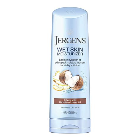 Jergens Wet Skin Moisturizer with Refreshing Coconut Oil logo