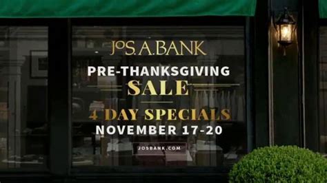 JoS. A. Bank Pre-Thanksgiving Sale TV Spot, 'Sweaters, Suits and Coats'