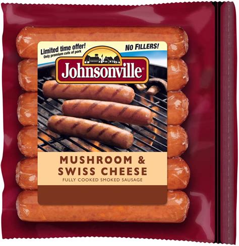 Johnsonville Sausage Swish Cheese and Mushroom