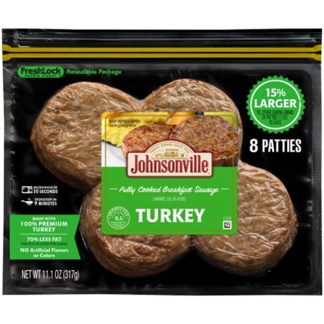 Johnsonville Sausage Turkey Fully Cooked Breakfast Sausage Patties logo