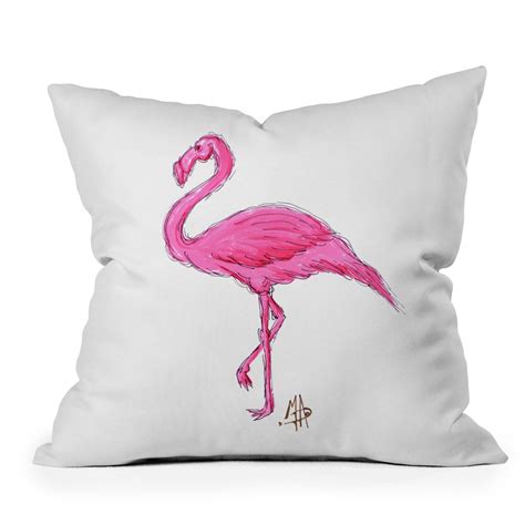 Joss and Main Madart Inc. Pinkest Flamingo Throw Pillow logo