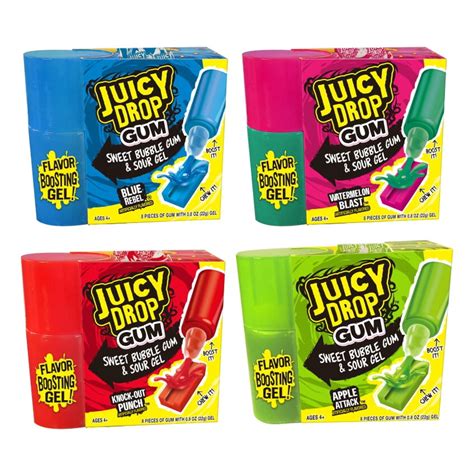 Juicy Drop Sweet Bubble Gum & Sour Gel Apple Attack